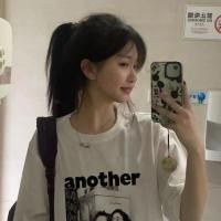 ราคา เสื้อยืดสวยๆสาวอว ทรงหลวม สไตล์ขี้เกียจ พิมพ์ลายผู้หญิง oversize เสื้อผ้าวัยรุ่นแฟชั่น สาวอวบ ทรงหลวม สไตล์เกาหลี (25276634505)