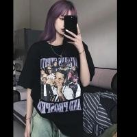 ราคา เสื้อยืดแขนสั้นผู้หญิงแฟชั่น oversize เสื้อผ้าแฟชั่นวัยรุ่น สกรีนลายวินเทจ คอกลม เกาหลี ฮิปฮอป (13808323532)