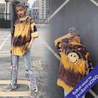 ราคา COGO เสื้อยืดแขนสั้นพิมพ์ลายวัยรุ่น oversize เสื้อผ้ามัดย้อมผ้าแฟชั่นเกาหลี เสื้อโอเวอร์ไซส์เท่ๆผู้หญิง สตรีท ฮิปฮอป (6945533019)