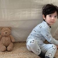 ราคา เวอร์ชั่นเกาหลีเด็ก ระดับ ก ผ้าฝ้ายแท้ชุดนอนอบอุ่นฤดูใบไม้ร่วงฤดูหนาวชายหญิง ไลคร่า ชุดลําลอง ฤดูใบไม้ร่วงเสื้อผ้ากางเกงขายาวชุดสองชิ้น (27493540582)