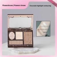 ราคา Flower Knows Highlight Contouring Three Color Face Integrated Plate Chocolate (25196217047)