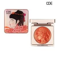 ราคา CDE Athletic Girl Reading Blush Single Color Natural Naked Makeup Fine Flash Orange Facial Face Blush Plate (42108991225)