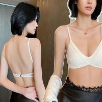 ราคา สะดวกสบายไร้สายเซ็กซี่สวยกลับชุดชั้นในสตรีฤดูร้อนบางเต้านมขนาดเล็กลูกไม้ฝรั่งเศสสามเหลี่ยมถ้วย ชุดชั้นใน (41664271357)