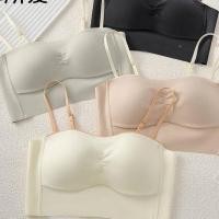 ราคา ชุดชั้นในที่ไม่มีสายหนังผู้หญิงรวบรวมหลอดด้านบนชุดแต่งงานสลิงเครื่องหมายที่มองไม่เห็นที่สวยงามกลับ (40262747209)