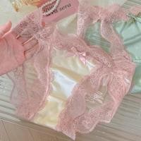 ราคา สุภาพสตรีสีชมพูฝรั่งเศสสาวลูกไม้กางเกงชั้นในเซ็กซี่ผู้หญิง (26421979430)