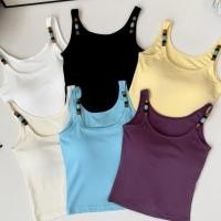 ราคา เสื้อเกาะอกผู้หญิง Dopamine Hot Girl พร้อมแผ่นรองหน้าอก (42763739536)