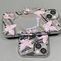 ราคา เคสโทรศัพท์เคสนิ่มซิลิโคนกระจกไฟฟ้าสร้างสรรค์ผีเสื้อสีชมพูโปร่งใสกันกระแทกเหมาะสําหรับiPhone x xs xr xsmax 7 8 11 12 13 14 15 16 17 por max 7 8 14 15 16plus 17air (54351032032)