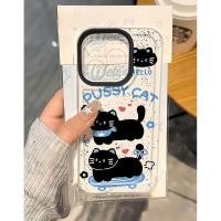 ราคา เคสโทรศัพท์TPUสเก็ตบอร์ดสองแมวดําน่ารักการ์ตูนโปร่งใสเหมาะสําหรับiPhone x xs xr xsmax 6 6S 7 8 11 12 13 14 15 16 17 por max 6 6 6S 7 8 14 15 16plus 17air (52551126477)