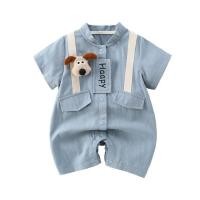 ราคา ชุดจั๊มสูทเด็กสไตล์เกาหลี แขนสั้นระบายอากาศดี เหมาะสำหรับหน้าร้อน (41524858319)