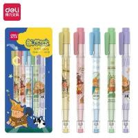 ราคา พร้อมส่ง TWINKLE TWINKLE x Deli ปากกาไฮไลท์ 2 หัว 2in1 ลายลิขสิทธิ์แท้ เซต 5 ด้าม ปากกาเน้นข้อความ twinkle (25738669645)