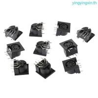ราคา YIN 10 ชิ้นชุด PCB แผง Mount หญิงเชื่อมต่อ DIN5 DIN 5 พินแจ็ค DS 5 01 MIDI (56300457651)