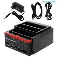 ราคา YIN USB3 0 ถึง IDE ภายนอก 2 5 3 5 HDD ฮาร์ดไดรฟ์ Docking Station เครื่องอ่านการ์ด (55100462558)