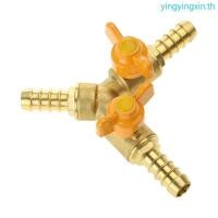 ราคา YIN 3 Way Balls Valves Y Splitter การเชื่อมต่อทองเหลืองอเนกประสงค์ Connector (49050477714)