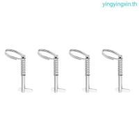 ราคา YIN 4 ชิ้นสแตนเลส Quick Release Pin Bimini Pin Deck บานพับเรือฮาร์ดแวร์ใช้งานง่าย 5x51 มม 0 20x2 01 (41575959566)