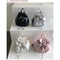 ราคา กระเป๋าเป้สะพายหลังแบบผูกเชือกแบบมีฝาพับสไตล์เกาหลี (29407394647)