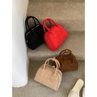 ราคา 2025 กระเป๋าถือสไตล์ใหม่ Hand Carry Suede Bag Simple All Match One Shoulder Mess (27870936725)