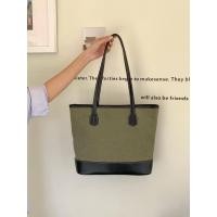 ราคา กระเป๋าสะพายข้างทรง tote สไตล์ retro ขนาดใหญ่ เย็บหนัง ระดับพรีเมียม (26143543429)