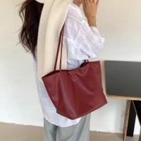ราคา Retro Style Tote Bag ความจุขนาดใหญ่หญิงสไตล์ใหม่หนังนุ่ม Bucket Commuter Bag All Match แฟชั่นสุภาพสตรีกระเป๋าสะพายไหล่ (44471509342)