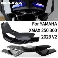 ราคา สําหรับ YAMAHA XMAX 250 300 2023 V2 ด้านหน้า Fairing จมูก Beak ฝาครอบรถจักรยานยนต์ ABS Low Winglet Extension Cowl ไฟหน้าฝาครอบอุปกรณ์เสริม (28488049042)