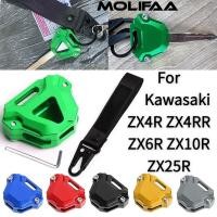 ราคา สําหรับ Kawasaki ZX4R ZX4RR ZX6R ZX10R ZX25R พวงกุญแจรถจักรยานยนต์ CNC อลูมิเนียมเปลือกป้องกันกรณีอุปกรณ์เสริม (41710664419)