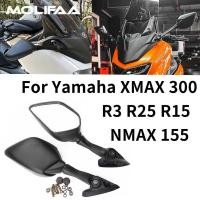 ราคา กระจกมองหลังรถจักรยานยนต์สําหรับ Yamaha XMAX 300 R3 R25 R15 NMAX 155 พับไปข้างหน้ากระจกสีขาวคาร์บอนกระจกมองข้างสกู๊ตเตอร์อุปกรณ์เสริม (25696762893)