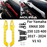 ราคา ฝาครอบที่เท้าแขนผู้โดยสารด้านหลังสําหรับ Yamaha XMAX 300 250 125 400 2017 2024 V1 V2 รถจักรยานยนต์ CNC อลูมิเนียมส่วนที่เหลือแขนบาร์ที่นั่งอุปกรณ์เสริม (44117510527)