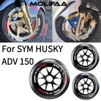 ราคา สําหรับ SYM HUSKY ADV 150 รถจักรยานยนต์สะท้อนแสงล้อ Hub สติกเกอร์ขอบด้านในตกแต่งโลโก้สติกเกอร์ Decals ล้อ Shock สติกเกอร์อุปกรณ์เสริม (28139635804)