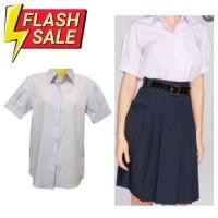 ราคา พร้อมบิลใบเสร็จ ชุดนักเรียน เสื้อนักเรียน เสื้อนักเรียนมัธย ม ปลาย (18832611160)