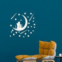 ราคา กระจกแมวอะคริลิ3งสติ๊กเกอร์ติดผนังสามมิติห้องผนังตกแต่งห้องนอนตกแต่ง (40314962842)