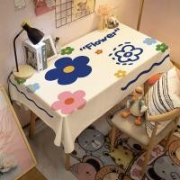 ราคา ผ้าปูโต๊ะ ทรงสี่เหลี่ยมผืนผ้า ลายดอกไม้ ป้องกันน้ําร้อนลวก สําหรับห้องเช่า โต๊ะกาแฟ (22051800977)