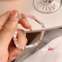 ราคา สร้อยข้อมือลูกปัดสีชมพูลูกปัดตาเสือ โชชาน หิน เชือกยืดหยุ่นสร้อยข้อมือสําหรับผู้หญิงแฟชั่นสาวเครื่องประดับของขวัญ (27001582631)