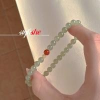 ราคา กจังหวะแห่งความโชคดี หนึ่ง จุดสีแดงสร้อยข้อมือคู่เลียนแบบหยกลูกปัดสีเขียวเสือสีขาวตาลูกปัดสร้อยข้อมือเครื่องประดับแฟชั่นจีนอุป (26682503142)