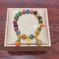 ราคา สร้อยข้อมือลูกปัดหินธรรมชาติ มาสคอตจีน ร่ํารวย จี้ สร้อยข้อมือ Unisex เครื่องประดับมือ (25922941621)