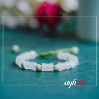 ราคา สร้อยข้อมือหยกไม้ไผ่ นําโชค สไตล์จีน ปรับได้ สําหรับเพื่อน (22058220875)