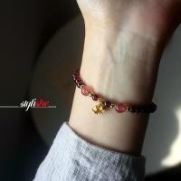 ราคา ทองอาจระฆังสร้อยข้อมือสําหรับผู้หญิง โกเมนสีแดง5มิลลิเมตรลูกปัดยืดหยุ่นสตริงสร้อยข้อมือจีนแฟชั่นเครื่องประดับอุปกร (29464461345)