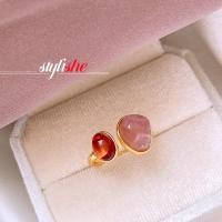 ราคา แหวนอัญมณีสําหรับผู้หญิงเสือตาหินเลียนแบบเพชรสีชมพูเปิดแหวนสีทองแฟชั่นเครื่องประดับสาวของขวัญ (26981263964)