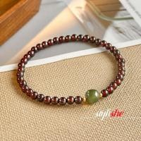 ราคา โกเมนลูกปัดสีแดงสร้อยข้อมือสําหรับผู้หญิงยืดหยุ่นสตริงลูกปัดสร้อยข้อมือแฟชั่นจีนโชคดีเครื่องประดับอุปกรณ์เสริม (26464461785)