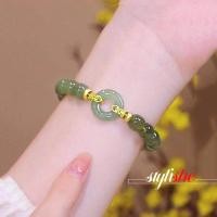 ราคา สร้อยข้อมือหยก รูปโดนัท หรูหรา เครื่องประดับแฟชั่น (22583679357)