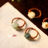 ราคา แหวนลูกปัดไม้ไผ่สําหรับผู้หญิงแหวนแอ็คชั่นรากโพธิ์ธรรมชาติอุปกรณ์เสริมเครื่องประดับแฟชั่น (28557072622)