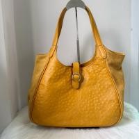 ราคา กระเป๋าสะพาย หนังนกกระจอกเทศแต่งหนังกลับ (50400631874)