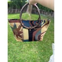 ราคา กระเป๋าสะพาย ทรงช้อปปิ้งใบใหญ่ ผ้าทอ (43721841405)