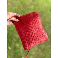 ราคา กระเป๋าหนังสานแท้ B Stuff สะพายข้าง หนังนุ่ม เบามาก มือสอง (43261482964)