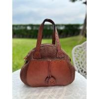 ราคา กระเป๋าถือ ขึ้นไหล่ สานผสมหนัง มือสอง (42164744882)