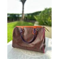 ราคา กระเป๋าถือ ทรงหมอน หนังปริ้นลาย มือสอง (40817105970)