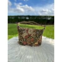ราคา กระเป๋าถือ ผ้าทอ ลายดอกไม้ มือสอง (40117574990)