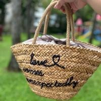 ราคา กระเป๋าสาน ทรงถือ ปากกระเป๋ารูดจีบได้ (53601040933)