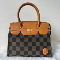 ราคา กระเป๋าถือหนังแท้ ทรงเบอร์กิ้น (45751691279)