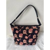 ราคา กระเป๋าสะพายขึ้นไหล่ ทรงพอช ผ้าทอลาย (43126619781)