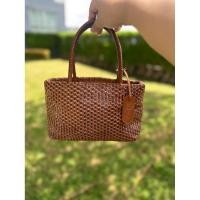 ราคา กระเป๋าถือหนังสานแท้ สีน้ำตาล สวยมาก (42521402717)