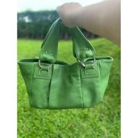 ราคา กระเป๋าทรงถือ หนังแท้สีเขียว หนังนุ่ม (42420110890)